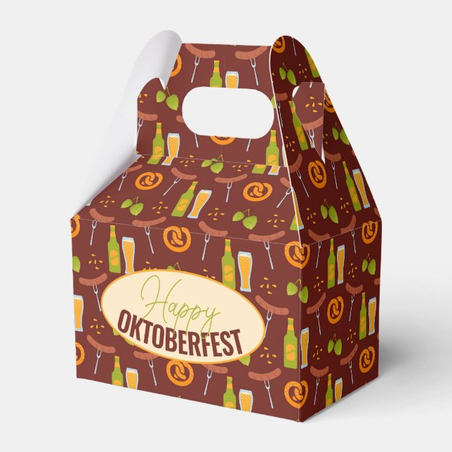 Oktoberfest tysk beerfestival presentlåda (Framsidan Sidan)