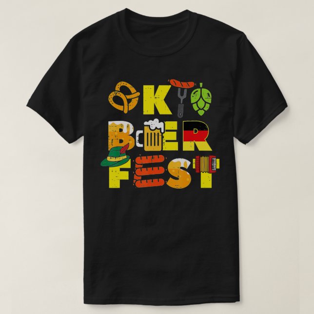 Oktoberfest Tyska Sak Cute Bavarian Festival M T Shirt (Design framsida)