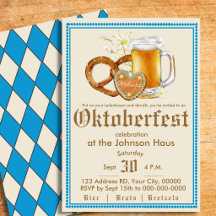 Oktoberfest tyskt ölfest inbjudan