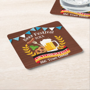 Oktoberfest Underlägg Papper Kvadrat