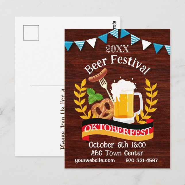 Oktoberfest Vykort (Fram/baksida)
