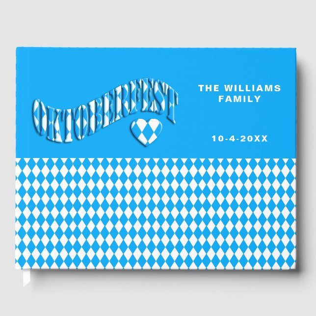 Oktoberfesten Anpassat namn för tyska ölfestival Gästböcker (Framsida)