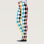 Oktoberfesten Färg i Bayern och Flagga Leggings<br><div class="desc">Leging med diamantlozenge mönster i Bayern och Tyska flagga. Perfekt som en del av Oktoberfestens utrustning för arbete,  party eller fritid.</div>
