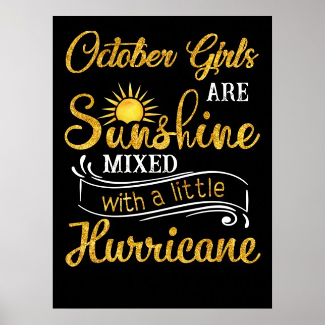 Oktoberflickorna är Sunshine Mixed Little Hurrican Poster (Framsidan)