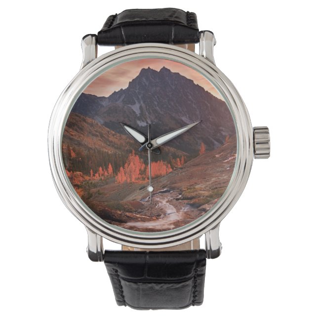 Oktoberljus på hörlursbäcken armbandsur (Framsida)