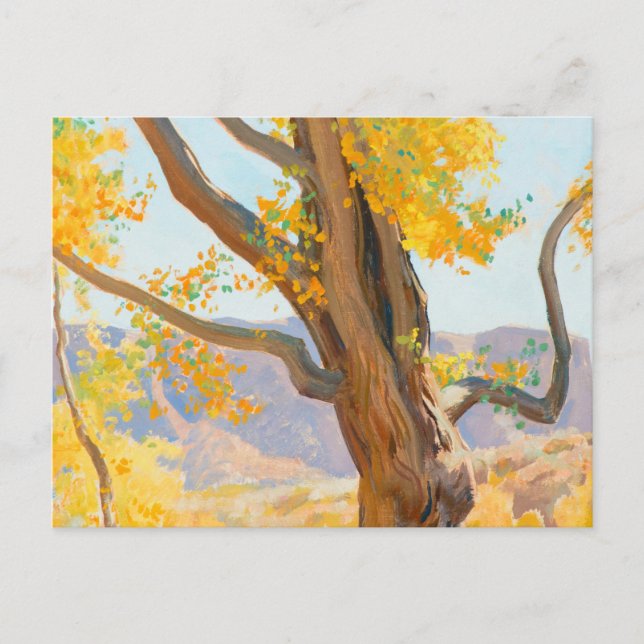 Oktobermorgon 1940 av Maynard Dixon Vykort (Framsida)