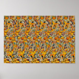 Oktoberpresenter - Gömt 3D-utskrift Poster