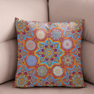 Oktobervittrare arabesque Moorish Red stil Kudde