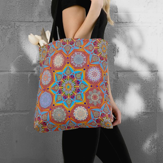 Oktobervittrare arabesque Moorish Red stil Tygkasse (Skapare uppladdad)
