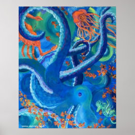 Oktopacifica Poster projektionsyta Pappert