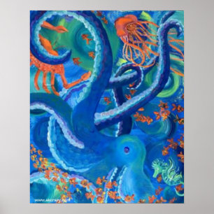 Oktopacifica Poster projektionsyta Pappert