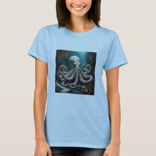 Oktopatisk målning t shirt