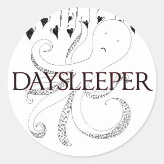 Oktopii (rund klistermärke) runt klistermärke