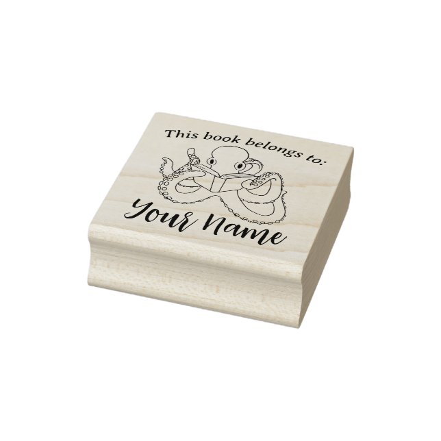 Oktopus Bok Stämpel (Stämpel)