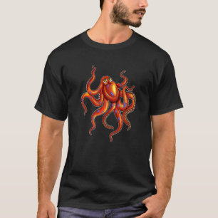 Oktopus Dive upp Simman till toppen av Krakens ytt T Shirt