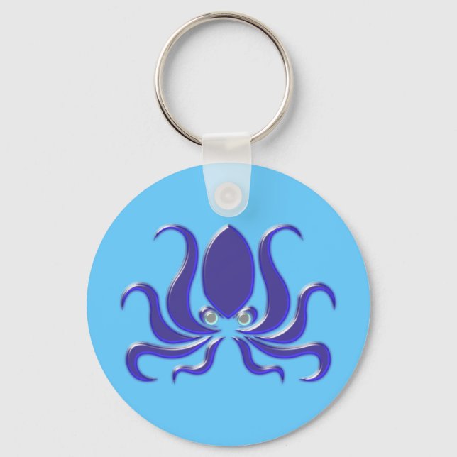 Oktopus Krake octopus kraken Nyckelring (Framsida)