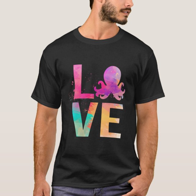 Oktopus Mamma Octopus T Shirt (Framsida)