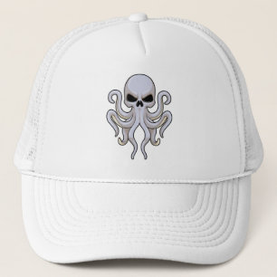Oktopus med 8 Armar och skal Keps