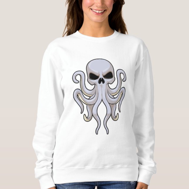 Oktopus med 8 Armar och skal T Shirt (Framsida)