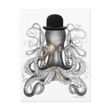 Oktopus monokle Bowlareare Hat- kuriositet