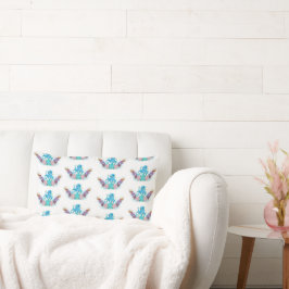 Oktopus och färggranulat Lumb Lumbarkudde