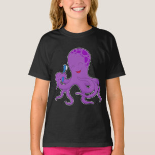 Oktopus Penseltänder Tandborst T Shirt