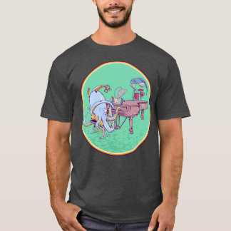 Oktopus Play piano T Shirt