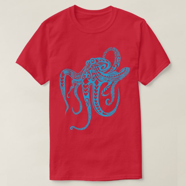 Oktopus - polynesisk stamsubstans - Octopus T Shirt (Design framsida)