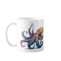 Oktopus Skriv ut kaffe Mugg