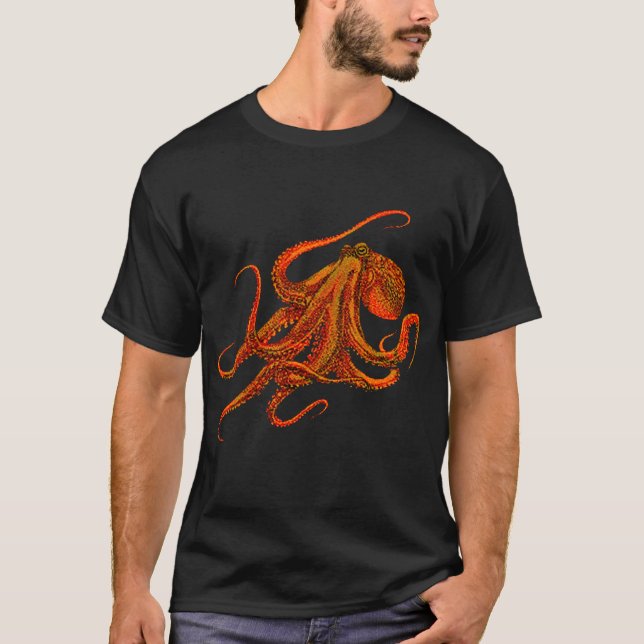 Oktopus T-shirt-Coola Hip Graphic Shirt Design T (Framsida)