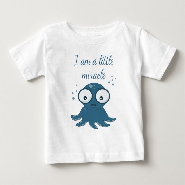Oktopus teckning är ett litet mirakel t shirt (Framsida)