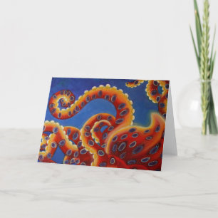 Oktopus tomt kort - glöd inifrån min oktopus