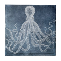 Oktopus - Twilight Blue Faded Denim Watercolor