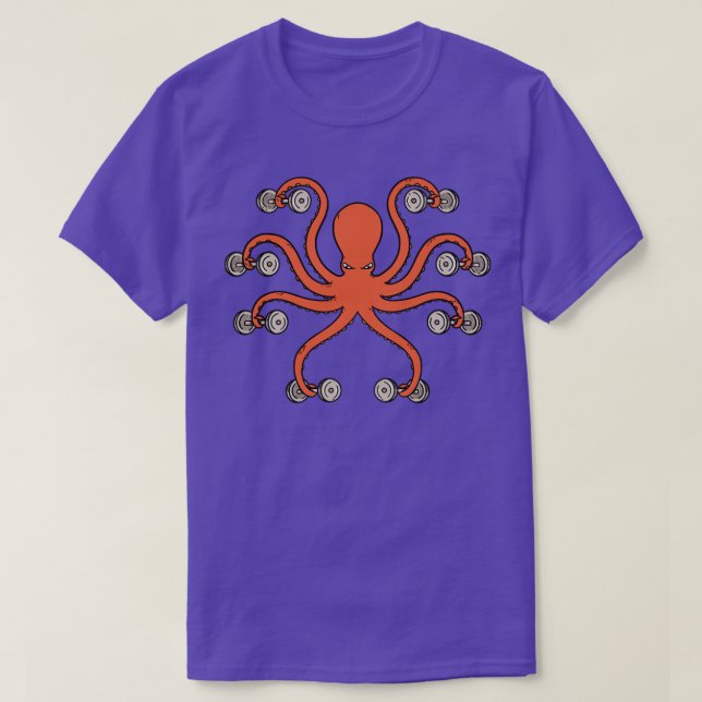 Oktopus-workout T Shirt (Design framsida)