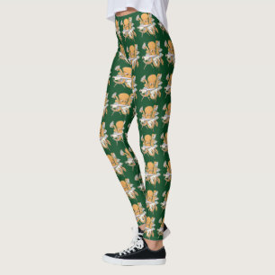 Oktopusstrykning, överväldigad av kors. leggings