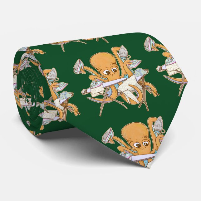 Oktopusstrykning, överväldigad av kors. slips (Rullad)