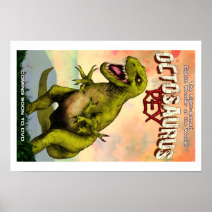 Oktosaurus Rex 19 tum x 13 tum (projektionsyta) Poster