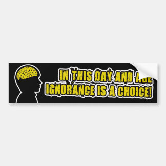 OKUNNIGHET ÄR ETT PRIMAT BILDEKAL