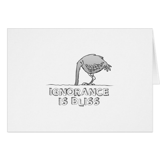 Okunnighet är salighet hälsningskort (Framsidan Horizontal)