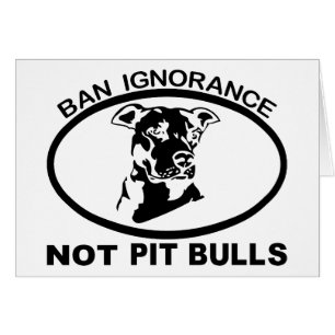 OKUNNIGHET INTE PITBULL FÖR FÖRBUD PITBULL HÄLSNINGSKORT