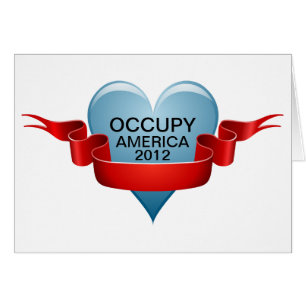 OKUPY AMERICA 2012 HÄLSNINGSKORT
