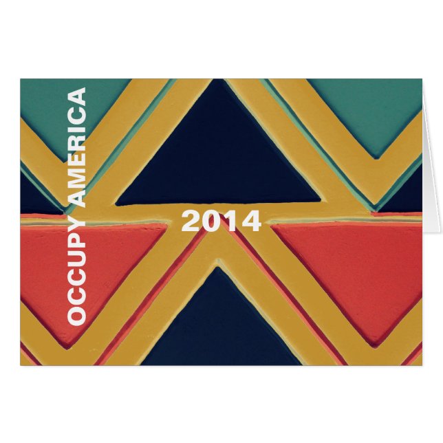 OKUPY AMERICA 2014 HÄLSNINGSKORT (Framsidan Horizontal)