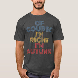 Okurs Im Höger Im Personlig Namn Roligt hösten T Shirt