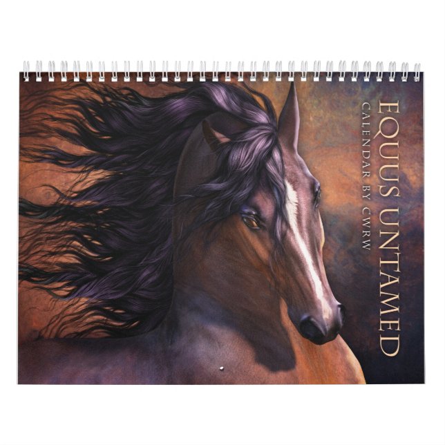 Okuvad hästkalender för Equus Kalender (Omslag)