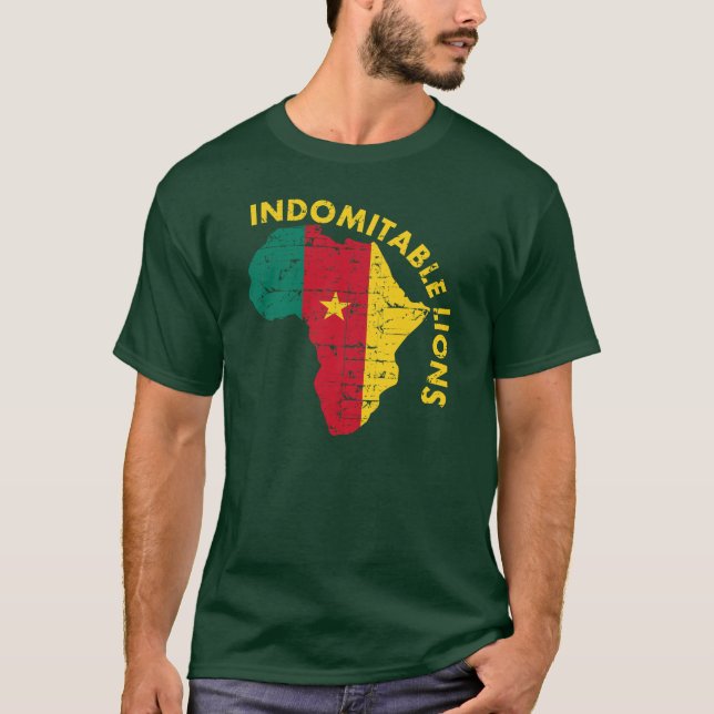 Okuvligt lejon av Kamerun T-shirt (Framsida)