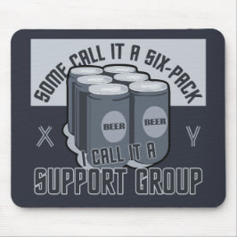 Öl 6- pack anpassningsbar mousserande musmatta