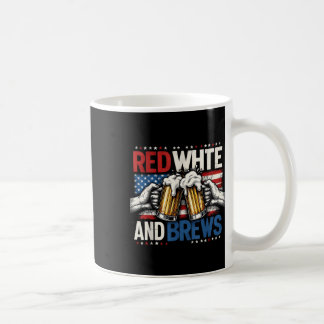 Öl Älskare America Red White och Brew Four J Kaffemugg