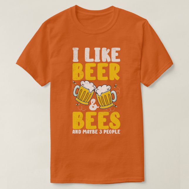 Öl Älskare Bes som dricker Öl Pub Party T Shirt (Design framsida)