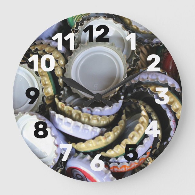 Öl Älskare Coola och Trendig I Kärlek Öl Stor Klocka (Framsida)