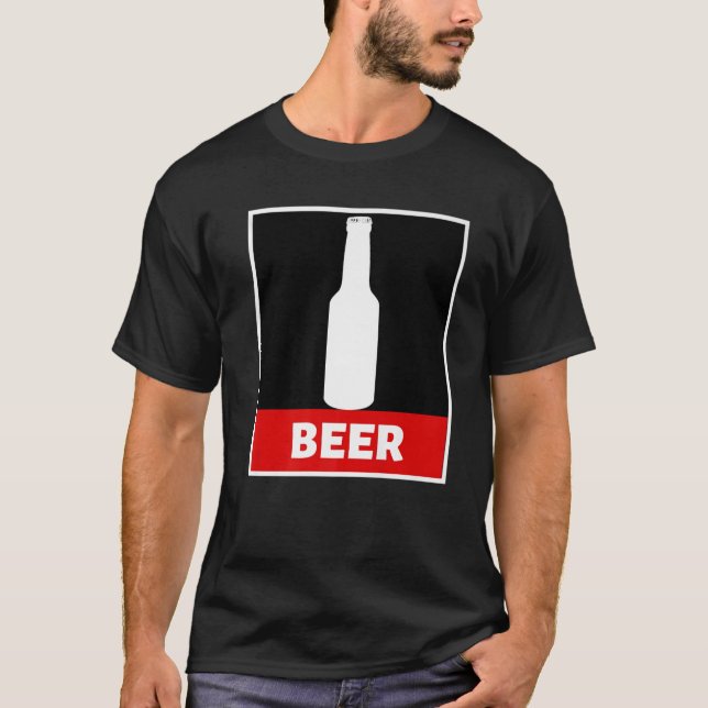 Öl Älskare Pils Party Sprit alkohol T Shirt (Framsida)